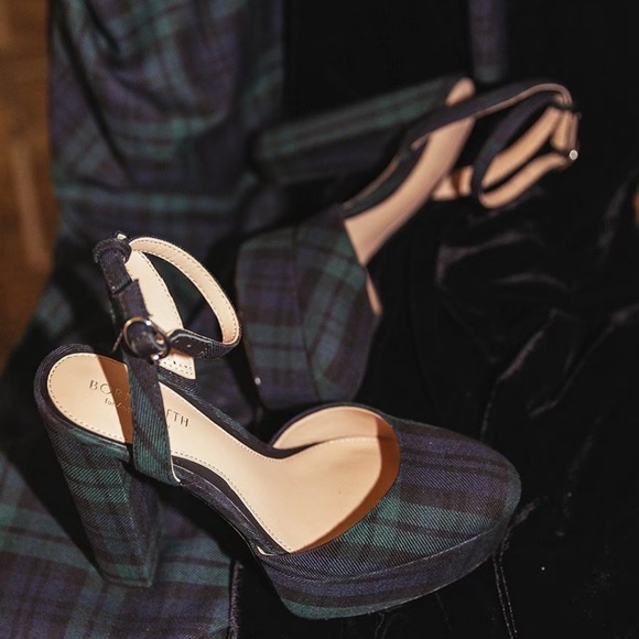 Antonio Melani x Born on Fifth Liv Tartan Plaid Closed Toe Platform Dress Pumps - Picture 2 of 12